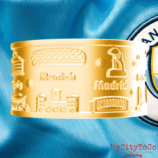 Gold plated Ring celebrating Man City